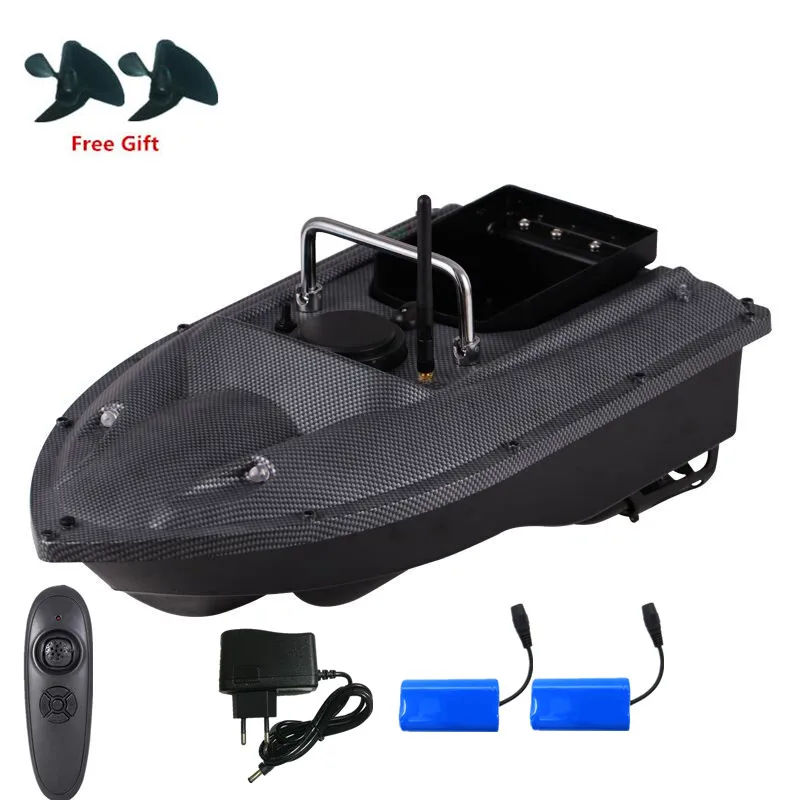 EU Plug 2 battery Новая высокоскоростная умная рыбацкая лодка RC C18 500M с двойным ночным светом с фиксированной скоростью, автоматическая подача, радиоуправляемая лодка корабль с беспроводным управлением - Цвет: EU Plug 2 battery