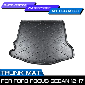 

Car Floor Mat Carpet Rear Trunk Anti-mud Cover For Ford Focus Sedan 2012-2013 2014 2015-2017