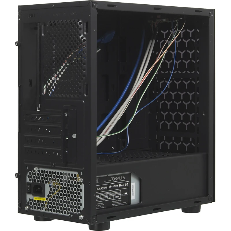 Корпус Formula FA-703B черный 500W mATX 2xUSB2.0 1xUSB3.0 audio bott PSU