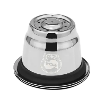

Refillable Coffee Capsule Pod Stainless Steel Espresso Coffee filters and Tamper Compatible with Nespresso Coffee Machine