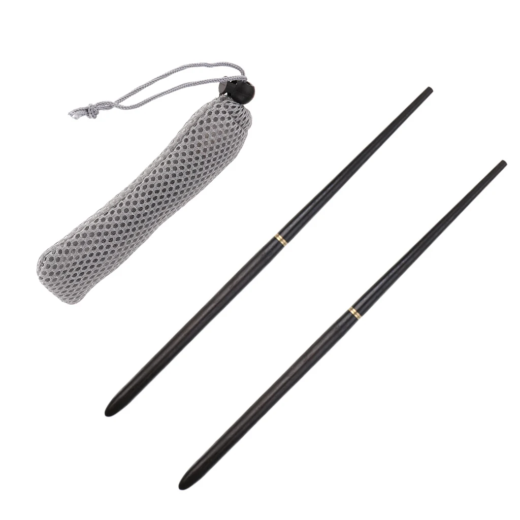 Portable Ebony Wood Chinese Chopsticks Eco-Friendly High Grade Cutlery