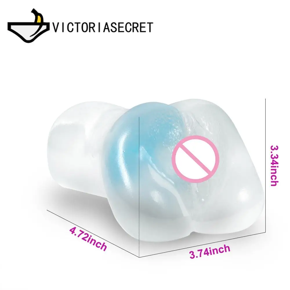 Soft Transparent silicone Sex Doll Male Masturbator 3D vagina for men realistic Pussy licking Adult Sex Toys Masturbating device