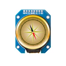 Ips 1.28 polegada 8/12pin spi tft lcd cor de solda placa de tela redonda nenhum módulo gc9a01 drive ic 240 (rgb) * 240 2.54mm conectar hd