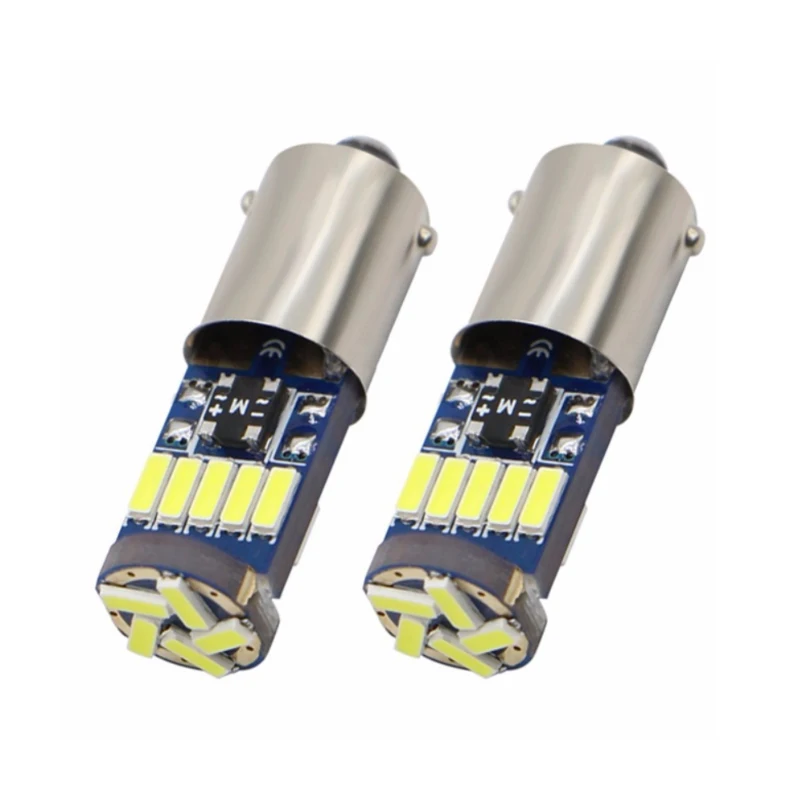 HYZHAUTO ڵ ׸  ¦ ̵ Ŀ , Ba9s T4W LED ڵ , ȭƮ 4014 15-SMD T11 H6W, ĵ 12V, 10 