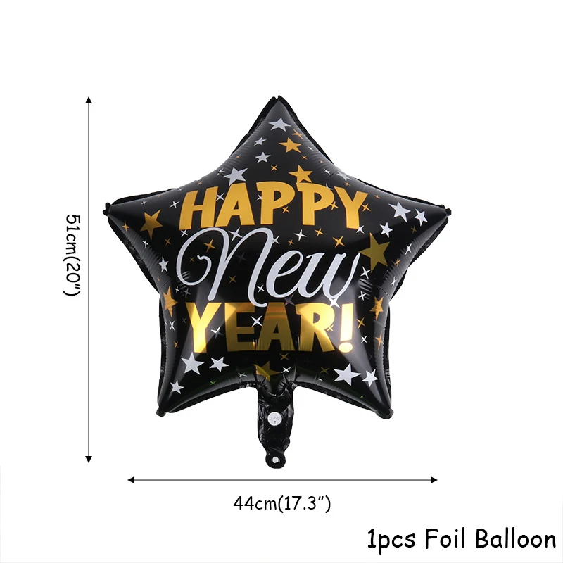 1pcs Foil Balloon 1 Набор с новогодним баннером и воздушными шарами фоторамка вечерние Новогодние украшения Navidad Merry Christmas декоративные принадлежности - Цвет: 1pcs Foil Balloon