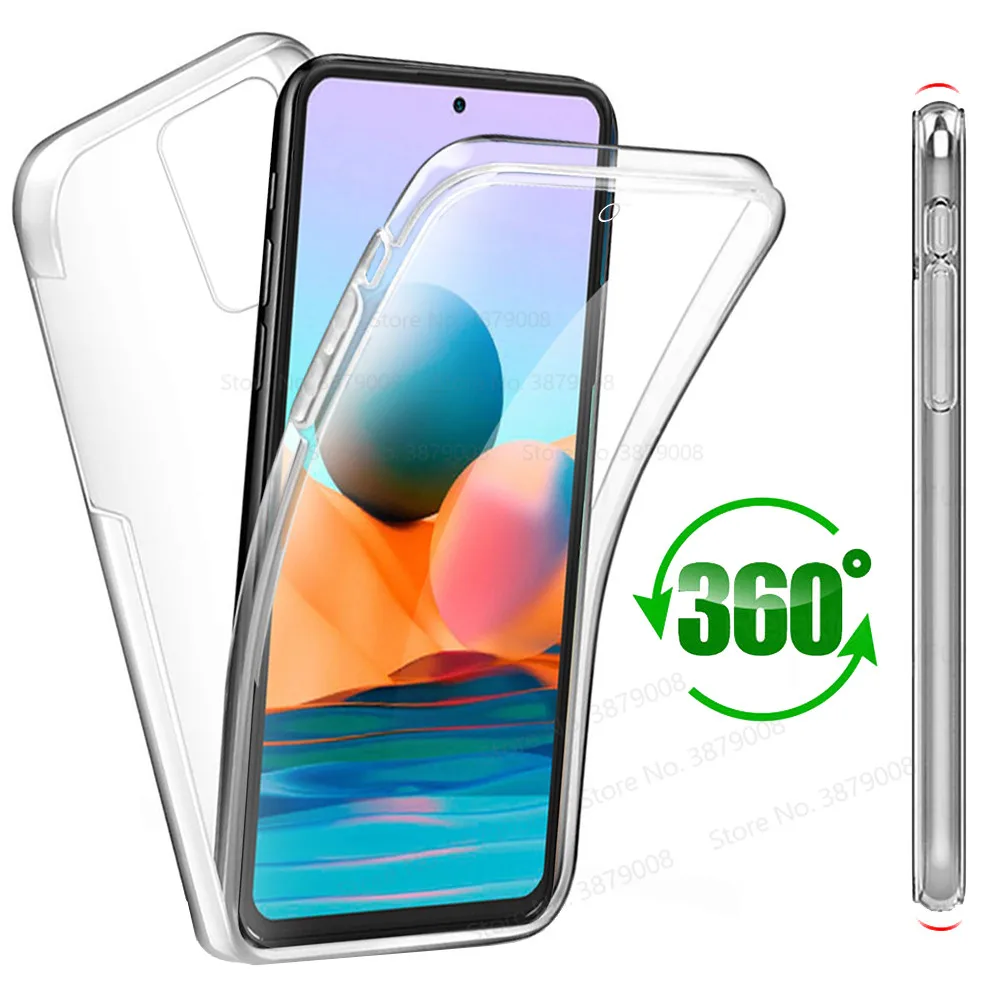 Чехол для xiaomi redmi note10 pro max 360 ° полноразмерный Мягкий силиконовый чехол note 10 S 4G