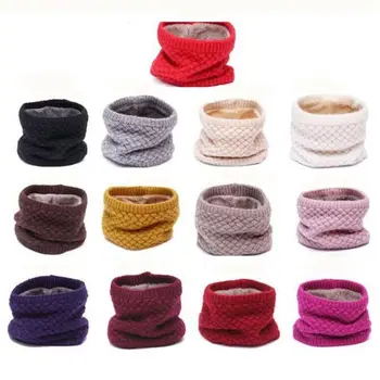 

Winter Scarf For Women Men Children Baby Scarf Thickened Wool Collar Scarves Neck Scarf Cotton Unisex