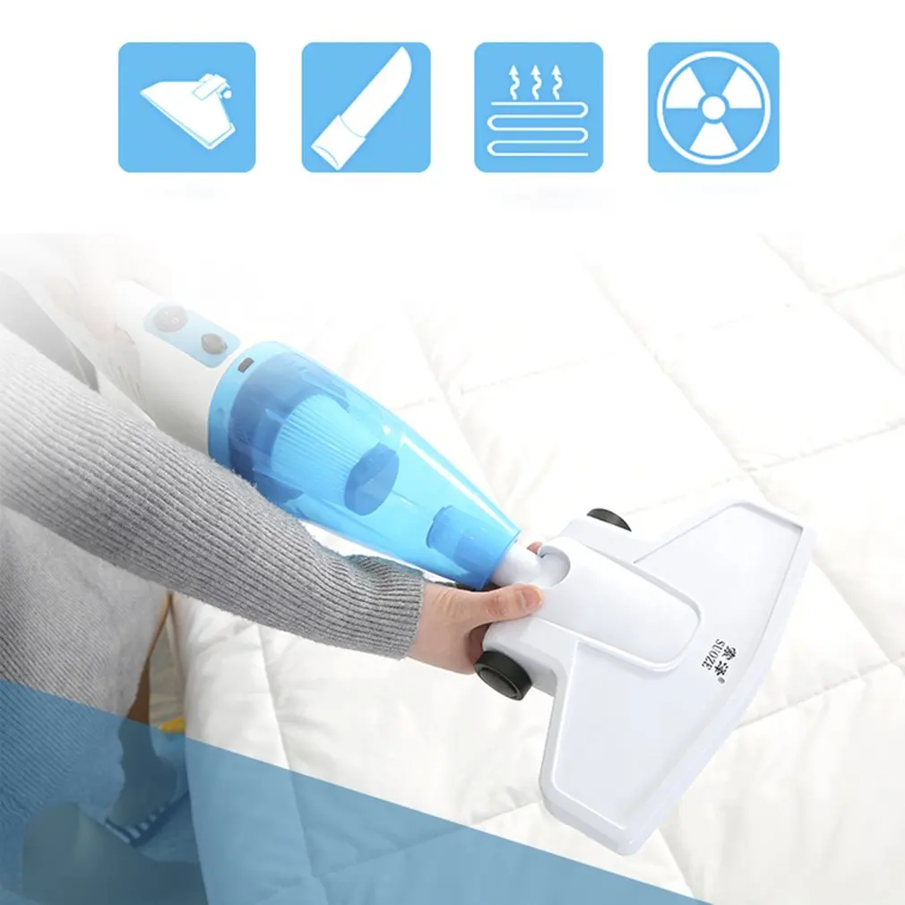 

Ultra Quiet Push Rod Vacuum Cleaner Portable Dual-use Handheld Dust Collector Mites Killing Device High Power Home Aspirator