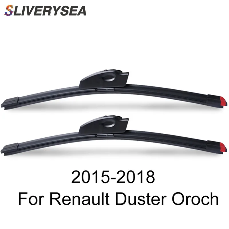 SLIVERYSEA стеклоочистителя для Renault Duster Oroch- силиконовые резиновые Дворники для лобового стекла авто аксессуары