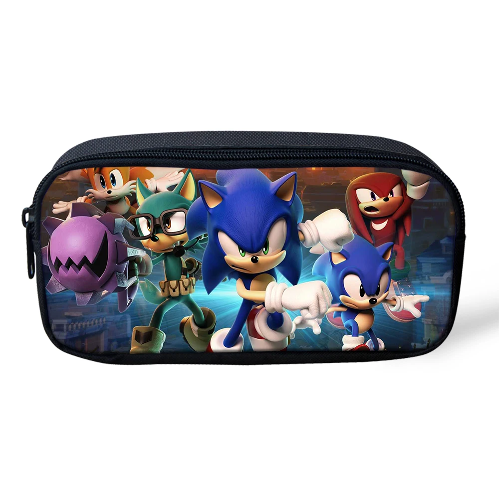 Sonic The Hedgehog, Студенческая сумка-карандаш для девочек и мальчиков-подростков, коробка для ручек и карандашей, детские школьные принадлежности, канцелярские принадлежности, коробка для хранения - Цвет: CDGX2073K