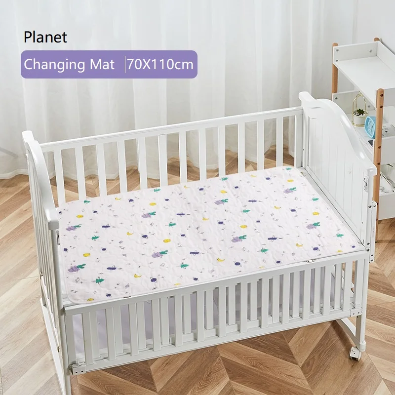 Planet 70X110cm Пеленальный Коврик, детская Пеленка, Портативная сумка для подгузников, водонепроницаемый клатч, пеленка для младенцев, пеленка, подушечки, простыня, аксессуары для стола - Цвет: Planet 70X110cm