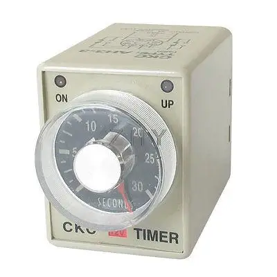 

DC 12V 0-30 Seconds 30s Plastic Housing Delay Timer Time Relay 8 Pin AH3-3