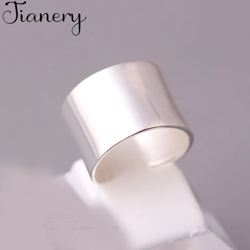 JIANERY New Brand Fashion Silver Color Smooth Rings For Women Engagement Ring Bijoux Jewelry