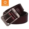 Coolerfire-ceinture en cuir véritable pour hommes, marque avec boucle ardillon, jeans cowboy, de luxe, de haute qualité, de styliste ► Photo 1/6