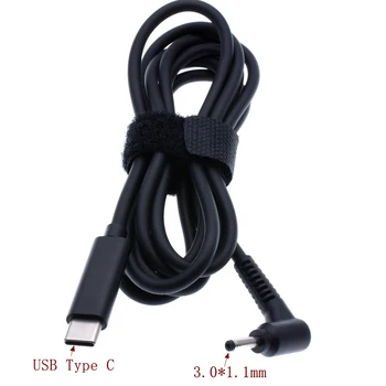 

Type C to dc 3.0x1.1 3.0*1.1mm Male Plug Converter USB C PD Charging Cable Cord for Acer Aspire 19V Laptop Power Adapter 1.5m 5f