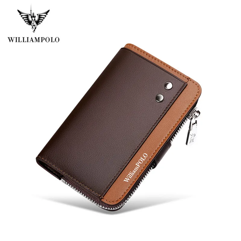 Мужской брелок из натуральной кожи Williampolo органайзер чехол для ключей бумажник