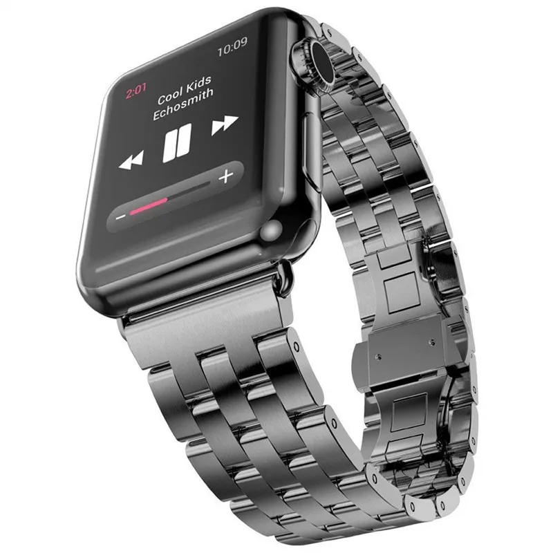 Stainless Steel bands for Apple Watch Series 4 5 44mm 40mm Band men Link Bracelet strap iWatch 3 538mm 42mm women | Электроника
