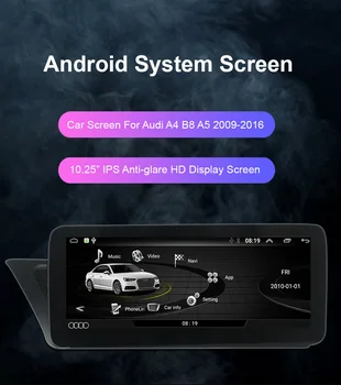 

IPS Android 10 2 + 32GB WIFI RHD Car Multimedia Player GPS Navi Google BT Stereo Touch Screen for 2009-2016 Audi A4 A5 B8