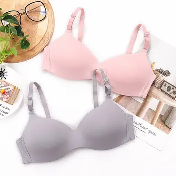 

2019 Sexy Half Cup Women Bra Push Up Thin Pad Underwear Sweet Ladies Smooth Intimates Adjust Seamless Bralette Underwear 1