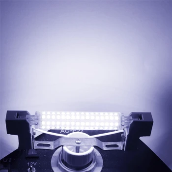 

NEWKBO 1PCS R7S 118mm 2835SMD 128-LED Horizontal Plug Lamp Energy Saving Environmental Protection Night Light