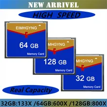 Tarjeta de memoria de capacidad Real, 128GB, 64GB, 32G, tarjeta CF, Flash compacto de alta velocidad, vídeo HD para cámara