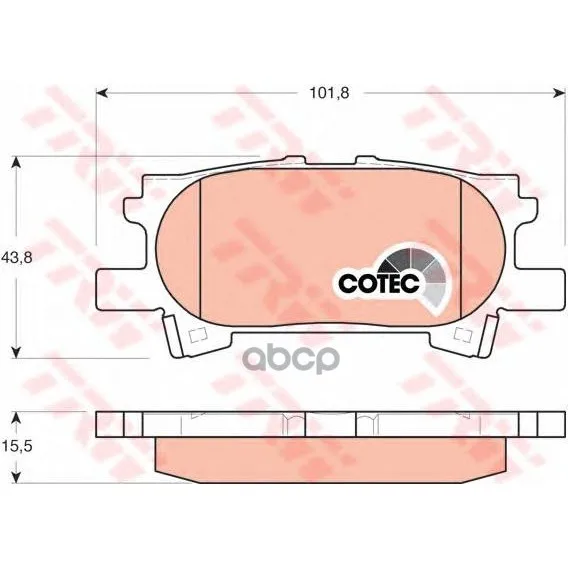 Gdb3339_=1040 00=Fdb1731=D2250-01!Колодки Дисковые З Lexus Rx300 03 Trw/Lucas Gdb3339 TRW/Lucas арт. GDB3339