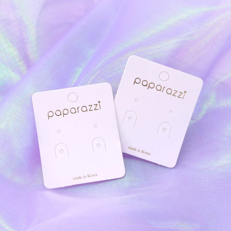 Hot Stamping Logo Paper Earings Display Packing Card Jewelry Favor Show Thick White Cardboard | Украшения и аксессуары