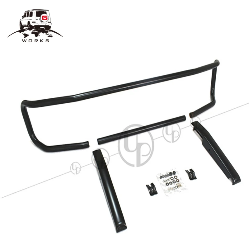 G класс W463 черная и щетка хромированная барная стойка bull для W463 G63 G65 Решетка переднего бампера Передняя защитная защита 1990-2018y