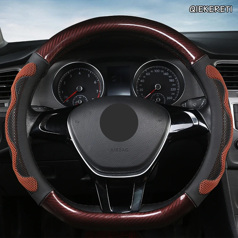 QIEKERETI микрофибра кожаный чехол рулевого колеса автомобиля для Hyundai i20 i30 i40 Tucson Solaris