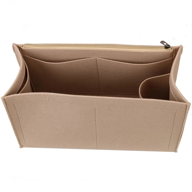 Fits ONTHEGO Tote 3MM Premium Felt Insert Bag Organizer Cosmetic Bag Handbag shaper Organizer Travel Inner Purse makeup organizer cosmetic bag cosmetic storage bag purse organizer insert