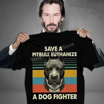 

Save A Pit Bull Euthanize A Dog Fighter Rescue Dog Lovers Tee Shirt Summer Tee Shirt
