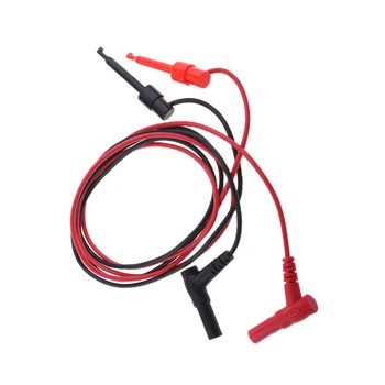

Banana Plug to Test Hook Clip Probe Cable 22AWG Soft Wire Leads 1m/3.3ft
