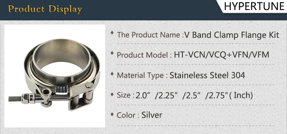 2," 2,25" 2," 2,75" SUS 304 Тип стали Нержавеющая вытяжка V полоса зажим фланец комплект быстроразъемный Зажим мужской женский фланец или нормальный
