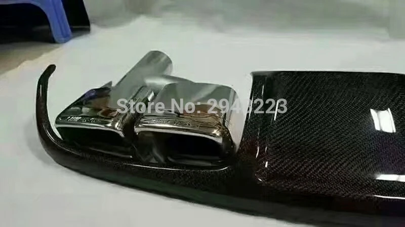Для Mercedes-Benz CLS class W218 CLS300 2012+ карбоновое волокно задний бампер для губ задний спойлер глушитель наконечник