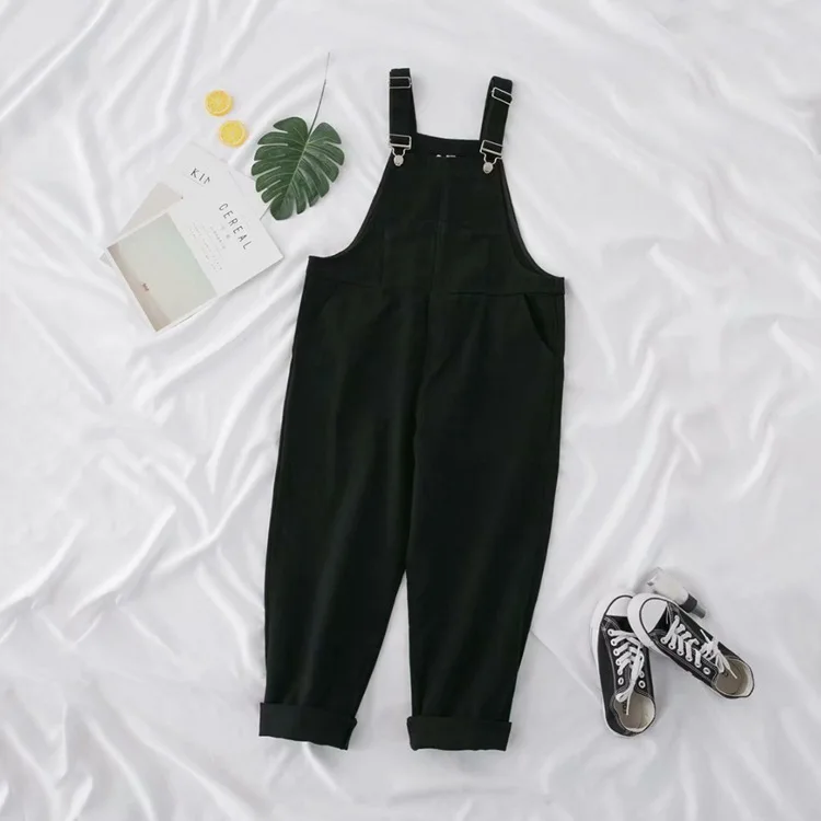 

Plus Size Casual Jeans 2019 Autumn Women Fashion Loose denim Ankle-Length Overalls Pants T55-6237