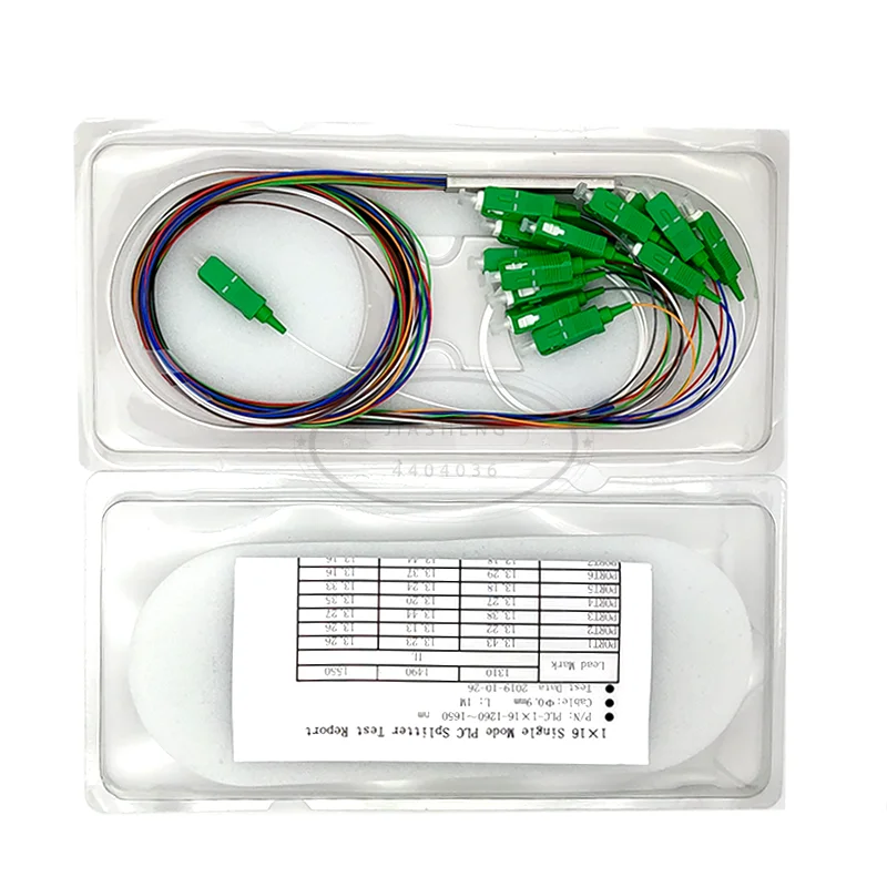

0.9mm G657A fiber 1X16 SC/APC Connector PLC Splitter for FTTH