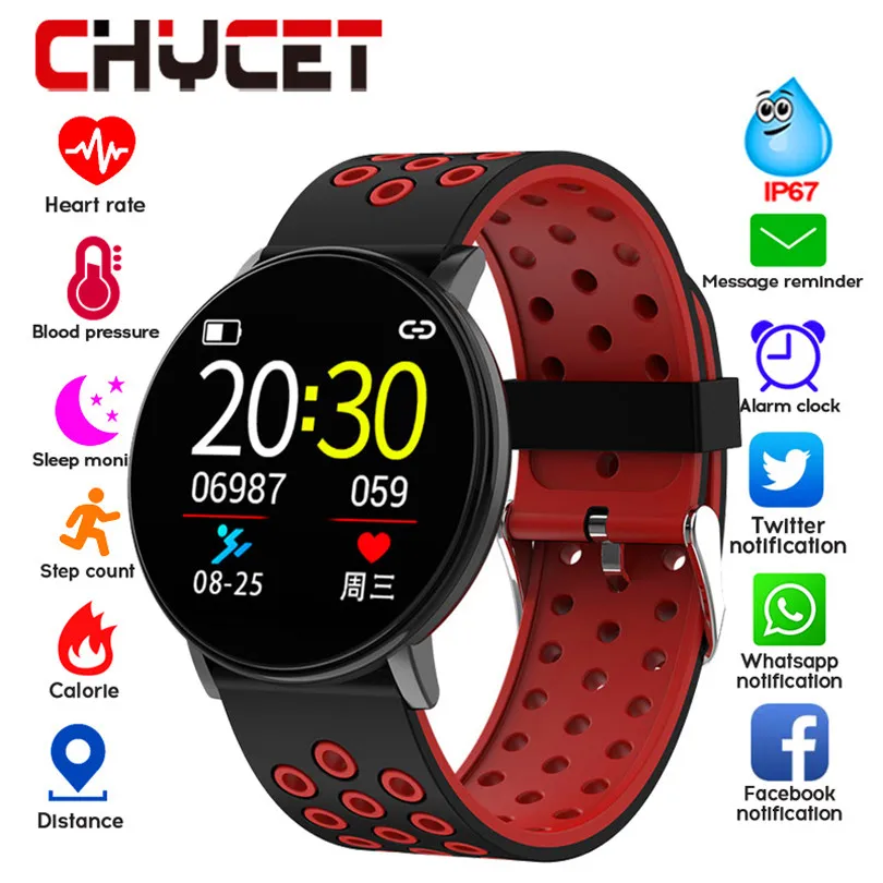 Smart Fitness Bracelet Blood Pressure Measurement Fitness Tracker Waterproof IP67 Smart Band Watch Heart Rate Monitor Pedometer