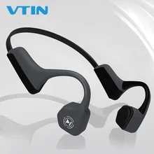 VTIN V8 костяная проводимость беспроводные Bluetooth наушники IPX5 Водонепроницаемый Спорт на открытом воздухе гарнитура с микрофоном громкой связи гарнитуры