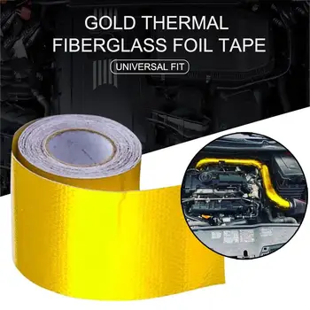 

Fire-retardant Thermal Exhaust Tape Air Intake Heat Insulation Shield Wrap Reflective Heat Barrier Self Adhesive Engine For Car