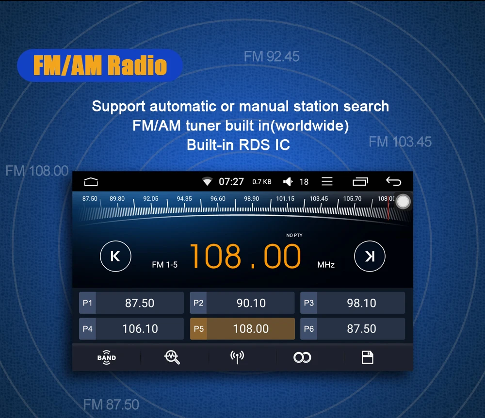 Android Универсальное автомобильное радио стерео 1 din " 4 ГБ/64 ГБ с 4 г sim-картой Восьмиядерный головное устройство Поддержка беспроводной Carplay DSP gps NAVI