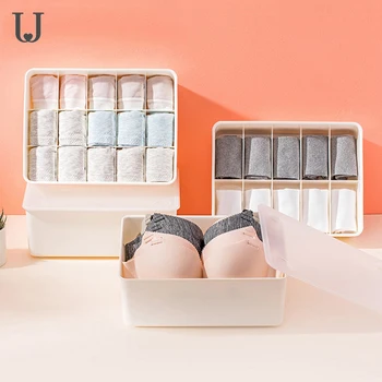 

Underwear Socks Bra Storage Box Anti-pressure Anti-Dust Case Superimposed Use Compartment Storage Portable Storage Bag Smart