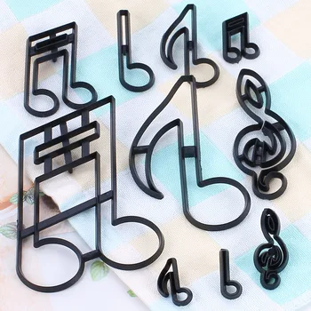 

10pcs music note biscuit lamination Fondant cake cookie cutter Baking cake edge decoration tool