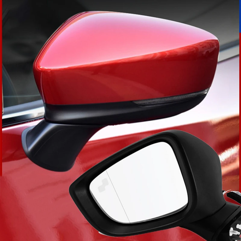 Montaje de espejo retrovisor, ajuste eléctrico para Mazda 6 Atenza 2019 2020|Espejo y coberturas| - AliExpress