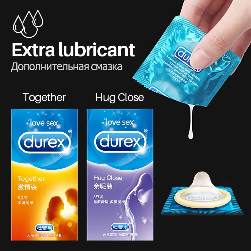 Durex Condoms Sensation Value Ultra Thin Penis Sleeve Natural Latex Lubricated Condom Sex Toys for Couples Intimate Goods 3