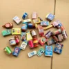 Mini Toy world Wacky Packages supermarket miniature mini merchandise bottles and cans, a variety of mixed hair 3