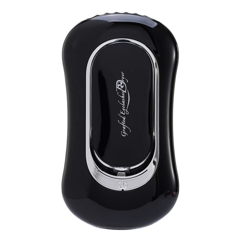 Black Мини USB вентилятор привитые ресницы плойка сушилка для выдувания ногтей ноги и Броня Карманный, перезаряжаемый вентилятор для дизайна ногтей+ Зеркальное искусство инструмент - Цвет: Black
