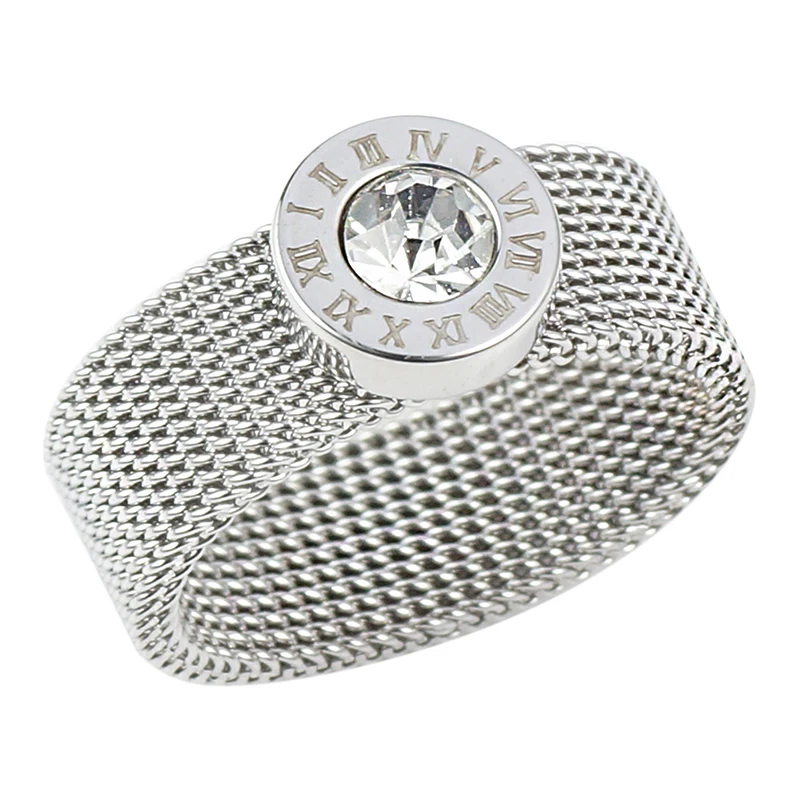 ANELLO IN ACCIAIO REGOLABILE INTRECCIATO CON DUE PUNTE ORO - Modì Modà