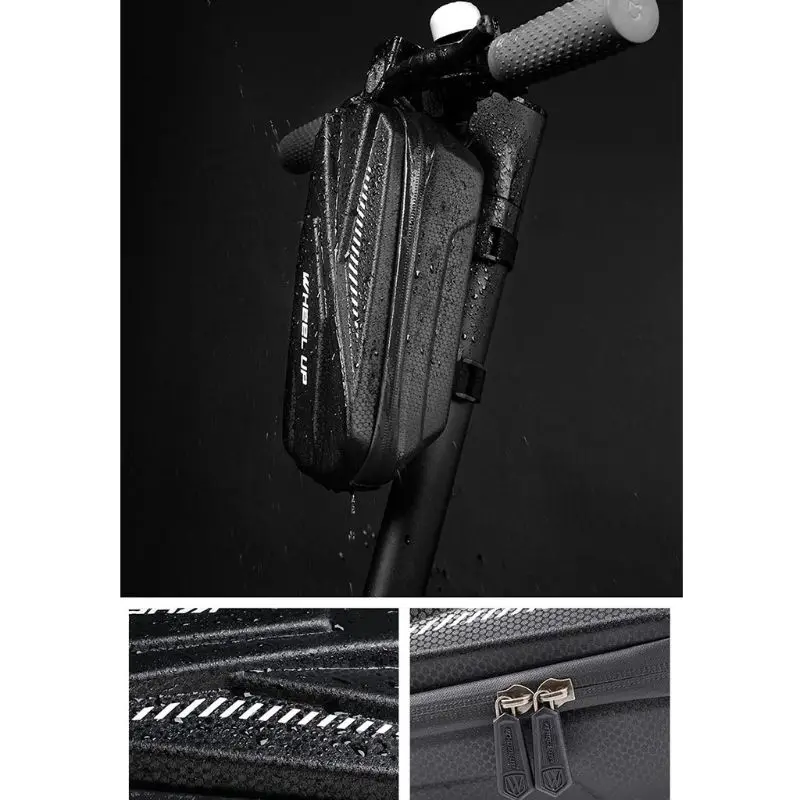 Electric Scooter Folding Bike Front Storage Bag EVA Hard Shell Large Capacity Balance Rainproof Handlebar Charger Repair