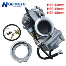 Carburador da motocicleta hsr42 hsr45 hsr48 mikuni 4t desempenho bomba de acelerador pumper carburador carb para harley tm48 tm45 tm42