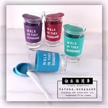 Taza de vidrio de viaje, 400 мл, taza de Caffee al aire libre de agua automotriz de aislamiento de la taza de vidrio de